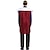 ieftine Costume de cuplu și grup-cupluri cosplay rege regina ținute costume cupluri unisex film cosplay cosplay costum petrecere costum roșu mascarada de carnaval de halloween