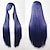 abordables Perruques de déguisement-Cos perruque couleur cheveux longs raides cosplay perruque européenne et américaine anime 80 cm perruque