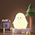 cheap Décor &amp; Night Lights-Cute Sleeping Silicone Night Light Gift Bedroom Sleeping Bedside Tap Light LED Pear Shape Night Light 5V USB Rechargeable Dimmable Touch Silicone RGB Desk Lamp Bedroom Decoration Kids Gift Baby Light