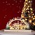 levne Vánoční ozdoby-vánoční vesnice ozdoby svítící dřevěný dům barvitý led světlo diy dřevo chata vánoční festival sváteční dekorace dárky