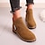 cheap Ankle Boots-Women&#039;s Boots Suede Shoes Plus Size Daily Solid Color Booties Ankle Boots Winter Block Heel Round Toe Fashion Casual Minimalism Suede Zipper Light Brown Black Army Green