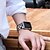 abordables Bracelets Apple Watch-1 pc Bracelet Compatible avec Apple  iWatch Series 8 7 6 5 4 3 2 1 SE Bracelet Sport pour iWatch Montre intelligente Sangle Bracelet Silicone Ajustable Respirable Antichoc