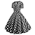 cheap 1950s-Audrey Hepburn Polka Dots Retro Vintage 1950s Cocktail Dress Vintage Dress Dailywear Spring &amp; Summer Dress Party Costume Women&#039;s Adults&#039; Costume Vintage Cosplay Prom Tea Party Short Sleeve A-Line