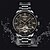 tanie Zegarki mechaniczne-Kinyued męski zegarek mechaniczny luksusowy zegarek na rękę analogowy zegarek z wydrążonym szkieletem mechaniczny automatyczny zegarek dla mężczyzny wodoodporny męski zegar