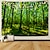 お買い得  風景タペストリー-Landscape Tree Wall Tapestry Art Decor Blanket Curtain Picnic Tablecloth Hanging Home Bedroom Living Room Dorm Decoration Misty Forest Nature Sunshine Through Tree