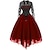 cheap Historical &amp; Vintage Costumes-Retro Vintage Punk &amp; Gothic Medieval Dress Masquerade Goth Girl Women&#039;s Lace Carnival Party / Evening Dress