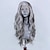 tanie Peruki koronkowe syntetyczne-Highlight srebrnoszary ciało fala peruka syntetyczna koronka przodu peruki dla kobiet naturalna linia włosów syntetyczna koronkowa peruka cosplay peruka!
