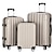 voordelige reizende opslag-3-in-1 multifunctionele reiskoffer met grote capaciteit bagageset champagne