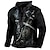 preiswerte 3D-Sweatshirts für Herren-Herren Unisex Sweatshirt Schwarz Weiß Blau Lila Braun Rundhalsausschnitt Tempelritter Grafik Prints Print Lace up Sport &amp; Outdoor Täglicher Sport 3D Druck Designer Casual Big and Tall Frühling&amp;Herbst