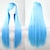billiga Kostymperuk-cos peruk färg långt rakt hår cosplay peruk europeisk och amerikansk anime 80cm peruk