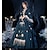 abordables Costumes vintage et anciens-Gothique Victoriens Inspiré du vintage Epoque Médiévale Robe Costume de fête Robe de bal Princesse Shakespeare Femme Robe de Soirée Noël Soirée Mascarade Robe