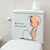 cheap Bathroom Gadgets-Funny Warning Toilet Stickers Cartoon Child Urination Toilet Lid WC Door Sticker Removable Household Self-Adhesive Decor Paper
