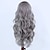 cheap Synthetic Lace Wigs-Highlight Silver Grey Body Wave Wig Synthetic Lace Front Wigs for Women Natural Hairline Synthetic Lace Wig Cosplay Wig