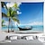 cheap Landscape Tapestry-Large Wall Tapestry Art Deco Blanket Curtain Picnic Table Cloth Hanging Home Bedroom Living Room Dormitory Decoration Polyester Fiber Beach Series Coconut Tree Blue Sea White Cloud Blue Sky