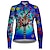 cheap Women&#039;s Cycling Clothing-21Grams Women&#039;s Cycling Jersey Long Sleeve Bike Top with 3 Rear Pockets Mountain Bike MTB Road Bike Cycling Breathable Quick Dry Moisture Wicking Reflective Strips Black Green Purple Floral Botanical