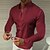 cheap Men&#039;s Button Up Shirts-Men&#039;s Shirt Button Up Shirt Designer Shirt Summer Shirt Plain Standing Collar Black White Wine 3D Print Outdoor Street Long Sleeve Button-Down Clothing Apparel Fashion Casual Breathable