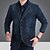 cheap Denim Shirts-men&#039;s Denim Blazer Jacket Jeans suit jacket classic notched collar 3 button tailoring distressed denim blazer jacket (large, light blue_02)