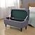 abordables Housse de pouf-Housse de pouf rectangulaire en jacquard bordeaux avec rangement, housse de banc ottoman pliable, housse de repose-pieds pour chambre à coucher, salon