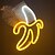 cheap Décor &amp; Night Lights-Neon Light Banana Shaped Neon Lamp Hanging Lamp AAA Battery Box Power Supply