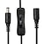 voordelige LED-accessoires-2 stuks 30cm dc 5.5mm x 2.5mm man-vrouw schakelaar aansluitkabel (geschikt voor led cctv beveiligingscamera)