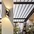 ieftine lumini de perete exterioare-Aplică de perete de exterior rezistentă la intemperii de 10,9 inci, led modern, aur negru/platină, lampă de spălat perete din aluminiu turnat pentru veranda grădină coridor balcon peisaj ac85-265v