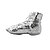cheap Jazz Shoes-Women&#039;s Jazz Shoes Ballroom Shoes Line Dance Indoor Professional Boots Flat Heel Lace-up Kid&#039;s Silver Gold