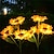 cheap Pathway Lights &amp; Lanterns-Outdoor Solar Sunflower Lights IP65 Waterproof Lights LED with 3 Sunflowers for Patio Landscape Lawn Yard Pathway Decorative Lighting 1PC 2PCS