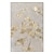 billiga Blom- och växtmålningar-botanisk oljemålning guld ginkgo biloba blad handgjorda målade väggkonst på duk modern heminredning present rullad duk utan ram osträckt vardagsrum