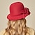 זול כובע מסיבות-כובעים פולי/תערובת כותנה באולר/כובע כובע דלי כובע פדורה קז&#039;ואל חג קנטקי דרבי קוקטייל מלכותי אסטקוט סתיו חתונה בסגנון וינטג&#039; אלגנטי עם אפליקציות מפוצלות כיסוי ראש כיסוי ראש