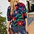 cheap Sweaters-Women&#039;s Pullover Sweater Jumper Jumper Ribbed Knit Knitted Print Tunic Crew Neck Floral Outdoor Daily Stylish Casual Winter Fall Navy Blue Beige S M L