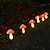 billiga Pathway Lights &amp; Lanterns-utomhus solar trädgård svamp ljus 8 lägen 6st svamp utomhus trädgård dekoration vattentät för trädgård gräsmatta väg landskap dekoration sol gräsmatta ljus