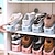 Недорогие Крючки и держатели-многоуровневая организация стеллажа для обуви, шкаф для хранения обуви, экономия места для хранения в общежитии, стеллаж для хранения обуви