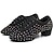 cheap Ballroom Shoes &amp; Modern Dance Shoes-Unisex Modern Shoes Line Dance Performance Professional Professional Practice Low Heel Thick Heel Round Toe Lace-up Adults&#039; Black