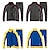 cheap Tracksuits-Men&#039;s Tracksuit Sweatsuit 2 Piece Full Zip Athletic Long Sleeve Thermal Warm Breathable Moisture Wicking Fitness Running Jogging Sportswear Activewear Color Block Black Dark Green Royal Blue