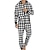 baratos Pijamas-Homens Loungewear Roupa de Dormir Pijamas Macacão 1 pc Grade / xadrez Moda Conforto Macia Casa De Cama Poliéster Quente Decote em V-wire Básico Primavera Outono Preto Vermelho