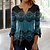 cheap Blouses &amp; Shirts-Women&#039;s Shirt Blouse T shirt Tee Maroon Black White Button Print Floral Casual Holiday Long Sleeve Round Neck Basic Regular Plus Size Floral Painting S