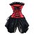 cheap Corsets-Corset Women&#039;s Corsets Trachtenmieder Christmas Halloween Wedding Party Birthday Party Plus Size Black Red Black White Sexy Country Bavarian Hook &amp; Eye Lace Up Classic Tummy Control Push Up Solid