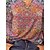 cheap Blouses &amp; Shirts-Women&#039;s T shirt Tee Rainbow Patchwork Print Paisley Flower Casual Daily Long Sleeve V Neck Vintage Regular S