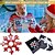 cheap Screwdrivers-18-in-1 Snowflake Multi Tool Christmas Gift Stainless Steel Multitool Card Combination Compact Portable Outdoor Tools Snowflake Tool Card Men&#039;s Gift Snowflake Spanner Keyring Hex Hike Wrench