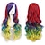 Χαμηλού Κόστους Περούκες μεταμφιέσεων-περούκα cos περούκα μήκους 80cm σγουρά μαλλιά υψηλής θερμοκρασίας μετάξι πολύχρωμα σγουρά μαλλιά anime