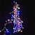 billige LED-stringlys-fyrverkerilys 5m 200leds eventyrlys 2m 100leds kobber vanntett klynge stjernelys for tak soverom krans vindu bryllup juletre dekorasjon varm hvit aa batteristrøm