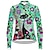 cheap Cycling Jerseys-21Grams Women&#039;s Cycling Jersey Long Sleeve Bike Top with 3 Rear Pockets Mountain Bike MTB Road Bike Cycling Breathable Quick Dry Moisture Wicking Reflective Strips Green Purple Dark Blue Cat Floral
