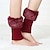 cheap Home Socks-Autumn and Winter Short Style Cuffed Plush Insulation Socks and Boots Cover for Women&#039;s Knitted Wool Leg Protectors