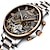 Недорогие Механические часы-Мужские механические часы kinyued, роскошные наручные часы, аналоговые часы с полым скелетом, механические автоматические часы для мужчин, водонепроницаемые мужские часы