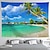 cheap Wall Tapestries-Wall Tapestry Art Deco Blanket Curtain Picnic Table Cloth Hanging Home Bedroom Living Room Dormitory Decoration Polyester Fiber Beach Series Coconut Tree Blue Sea White Cloud Blue Sky
