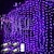 voordelige LED-lichtstrengen-outdoor kerst raamverlichting 3x3m-300led plug in 8 modi gordijn licht 9 kleuren afstandsbediening raam muur opknoping licht warm wit rgb voor kerstversiering slaapkamer bruiloft party tuin indoor