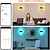 billige Indendørsvæglamper-led rgb wifi bluetooth 2.4g dæmpende væglampe 10w rgb smart akryl indendørs væglampe app kontrol kompatibel med alexa og google home assistant uden hub velegnet til soveværelse korridor