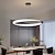 billige Ring &amp; Rund Design-60 cm led pendel 1-lys ring sirkel design dimbar aluminium malt finish luksuriøs moderne stil spisestue soverom 110-240v