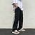 economico Pantaloni cargo-Per uomo Pantaloni cargo Vita elastica Multi tasca Tinta unica Giornaliero Fine settimana Streetwear Moda Nero Bianco