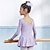 abordables Tenues de danse enfants-Tenues de Danse pour Enfants Ballet Robe Couleur Pure Fantaisie Fille Utilisation Entraînement Manches Longues Taille haute Mélange de Coton